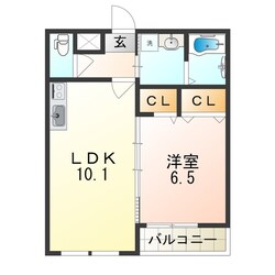 フジパレス西加賀屋の物件間取画像